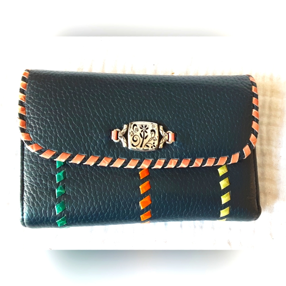 Brighton Dark Blue Leather